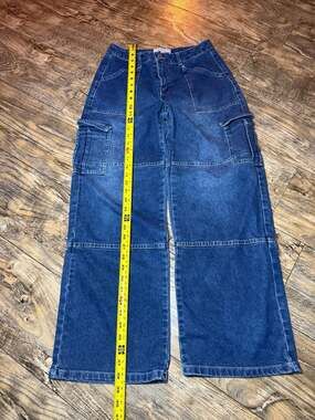 Project/Rebel Women's Wide Leg Cargo Jeans Size 5
